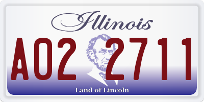 IL license plate A022711