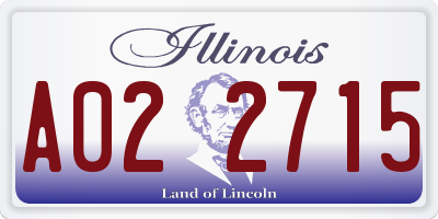 IL license plate A022715