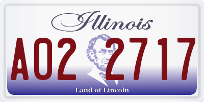 IL license plate A022717