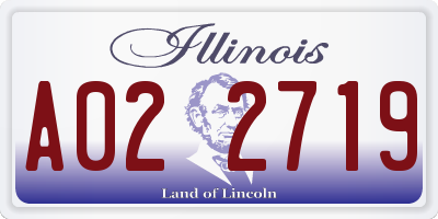 IL license plate A022719