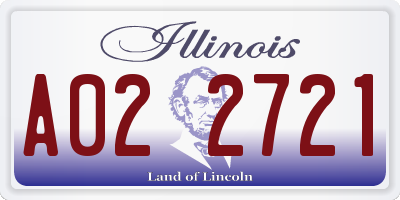 IL license plate A022721