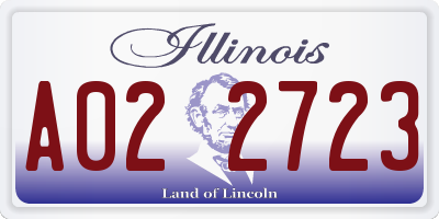 IL license plate A022723