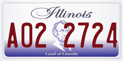 IL license plate A022724
