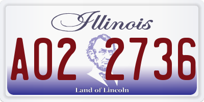 IL license plate A022736