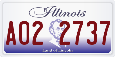 IL license plate A022737