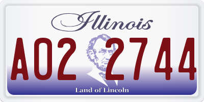 IL license plate A022744