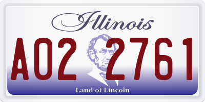 IL license plate A022761