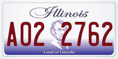 IL license plate A022762