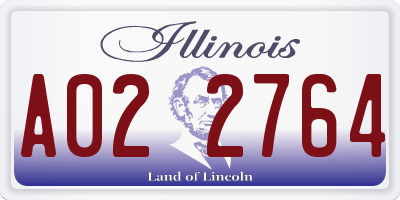 IL license plate A022764