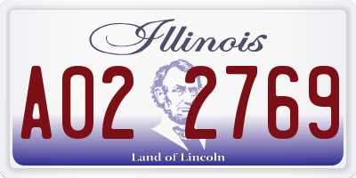 IL license plate A022769