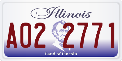 IL license plate A022771
