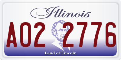 IL license plate A022776