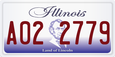 IL license plate A022779