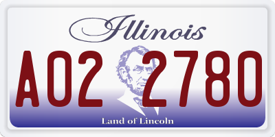 IL license plate A022780