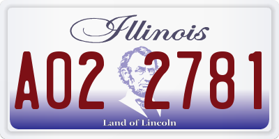 IL license plate A022781