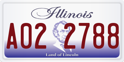IL license plate A022788