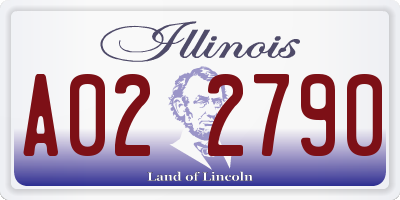 IL license plate A022790