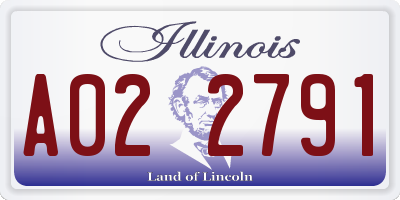 IL license plate A022791