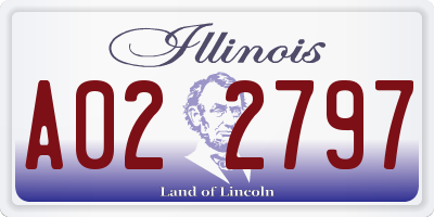 IL license plate A022797