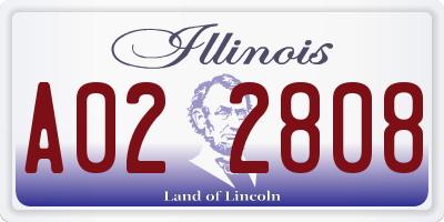 IL license plate A022808
