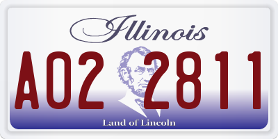IL license plate A022811
