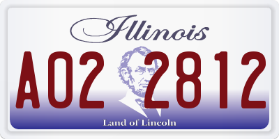 IL license plate A022812