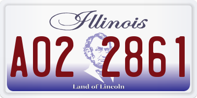 IL license plate A022861