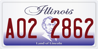 IL license plate A022862