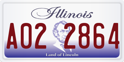 IL license plate A022864