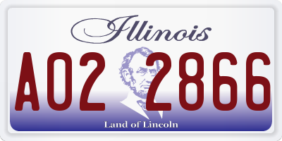 IL license plate A022866