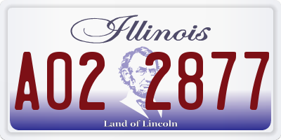 IL license plate A022877