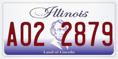 IL license plate A022879