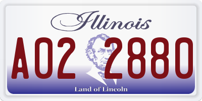 IL license plate A022880