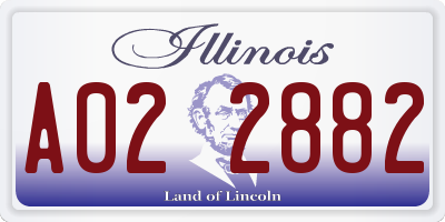 IL license plate A022882