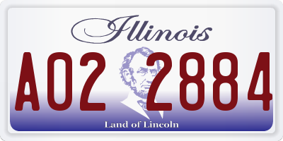 IL license plate A022884