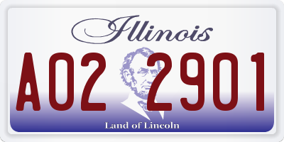 IL license plate A022901