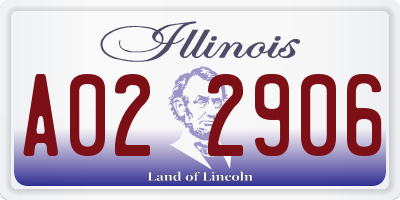 IL license plate A022906