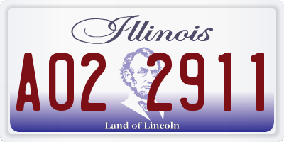 IL license plate A022911