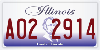 IL license plate A022914