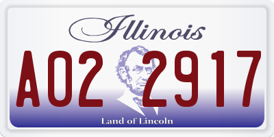 IL license plate A022917