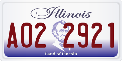 IL license plate A022921