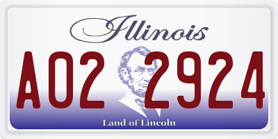IL license plate A022924