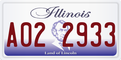 IL license plate A022933