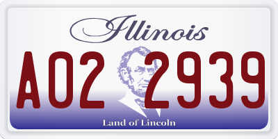 IL license plate A022939