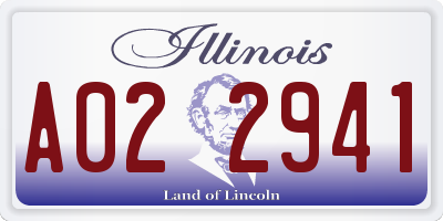 IL license plate A022941