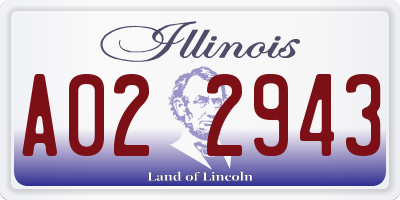 IL license plate A022943