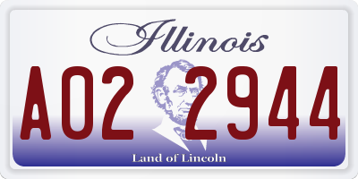 IL license plate A022944
