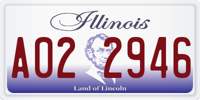 IL license plate A022946
