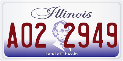 IL license plate A022949