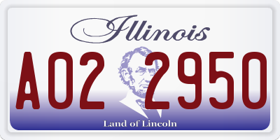 IL license plate A022950